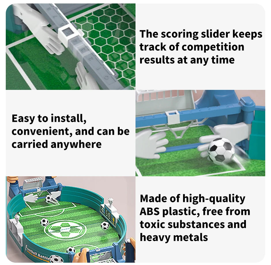 Soccer Table for Family Party Football Board Game Desktop Interactive Soccer Toys for Boys Sport Outdoor Portable Game Kid Gifts