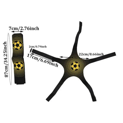 Football Kick Throw Solo Practice Adjustable Waist Belt Soccer Ball Control Training Equipment Children Elastic