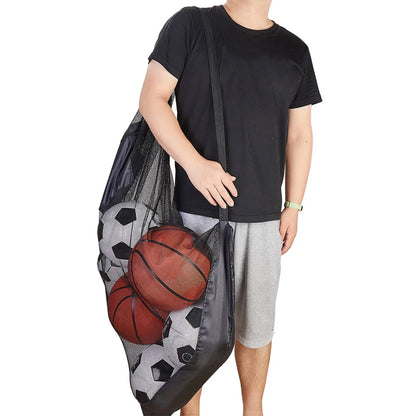 Extra Large Mesh Soccer Ball Bag – Professional Ball Bag for Basketball, Volleyball & Football