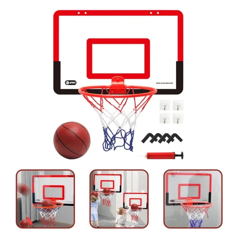 Indoor children's safety and fun games children's home sports basketball set wall bracket non perforated basketball frame