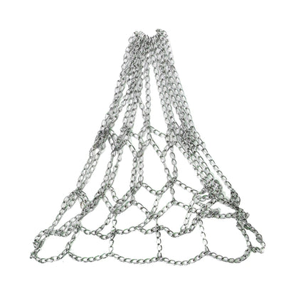 Basketball Net Rustproof Galvanized Iron Durable Basketball Target Net Metal Chain Basketball Net for Basketball Hoop