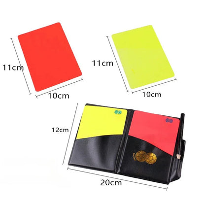 Professional 5-Piece Soccer Referee Kit – Includes Stopwatch, Cards, Whistle & Toss Coin