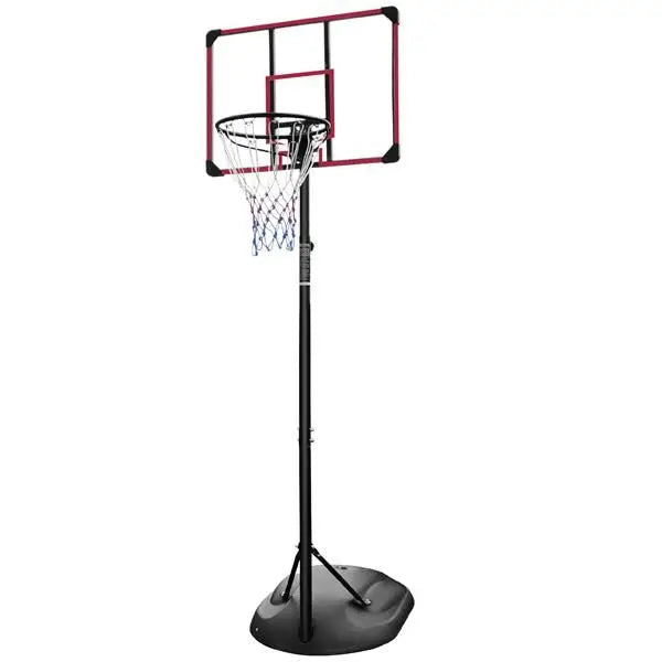 Portable 7.5ft 9.2ft 32 Inch Adjustable Basketball Hoop System Wheels for Youth Adults Indoor Outdoor Basketball Court Equipment