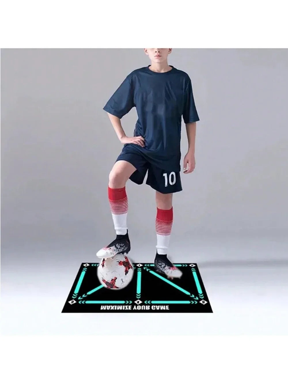 Soccer ball control training mat | Stable and silent rubber base | Digital Guidance Design | Improve ball sense, daily training