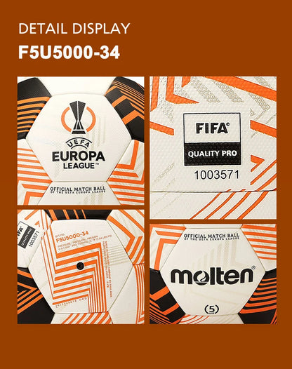 Molten Professional High Quality Size 5 PU Material Outdoor Football Training League Goal Official Match Seamless Futbol Topu