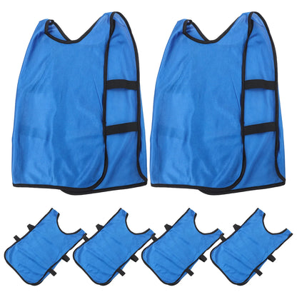 6-Pack Kids' Mesh Training Vests – Breathable Sports Pinnies for Soccer & Basketball
