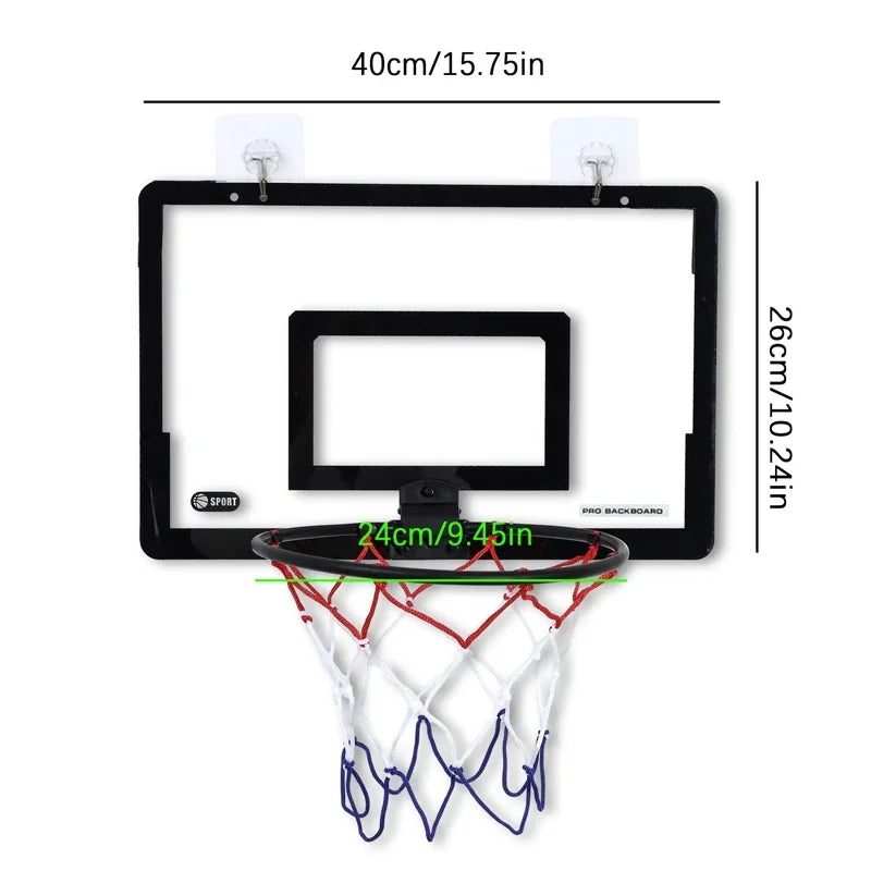 Kids’ Pro-Safety Indoor Basketball Hoop Set – Tool-Free Over-the-Door Mini Hoop