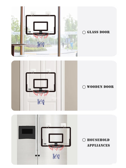 Basketball Stand, Indoor and Outdoor Basketball Backboard Wall Mounted Adhesive Hook for Gyms Schools Home Gifts for Boys Girls