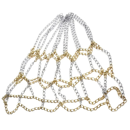 Basketball Net Rustproof Galvanized Iron Durable Basketball Target Net Metal Chain Basketball Net for Basketball Hoop