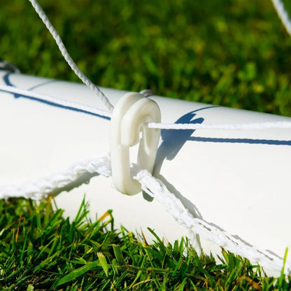 10ft by 6.5ft Futsal Soccer Goal - Durable Weatherproof uPVC Construction with Easy Assembly and Optional Ball