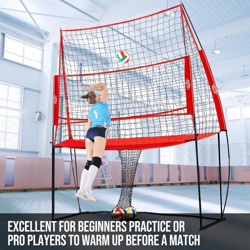 Adjustable Volleyball Training Net – Portable Serving & Spiking System