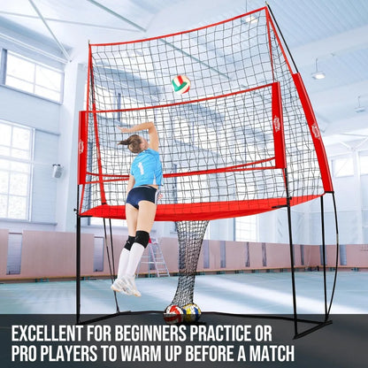 Adjustable Volleyball Training Net – Portable Serving & Spiking System