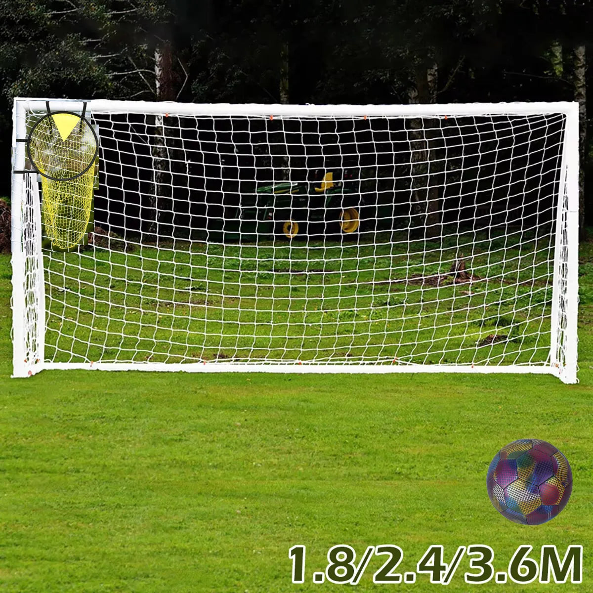 Soccer Goal Net Sports Soccer Replacement  Anti-impact Goal Nets and Soccer Goal Straps For 1.8m 2.4m 3.6m Soccer Goals Outdoor