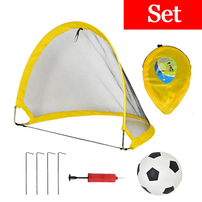 Children Soccer Outdoor Sports Toys Portable Folding Football Goal Outside Sports Parent-Child Interactive Activities Games Toys