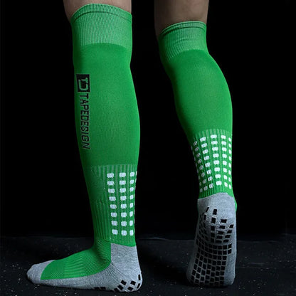Soccer Knee 2022 New Non-Slip Breathable Men's Socks High Towel Bottom Cycling Hiking Sports Training Long Football Socks