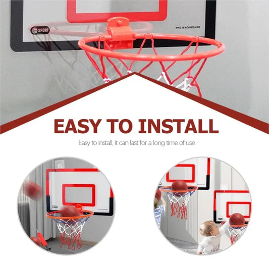 Indoor children's safety and fun games children's home sports basketball set wall bracket non perforated basketball frame