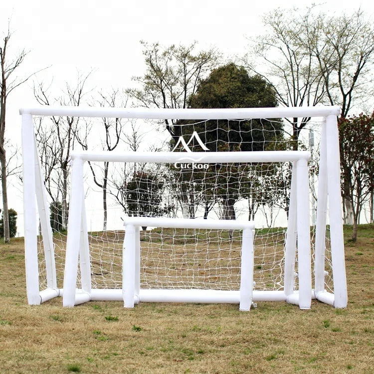Hot sale!Large Size Adjustable Inflatable Soccer Goal Pitch with Net for Kids' Outdoor Football Field Single Layer Folding Tent