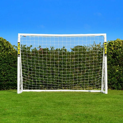 10ft by 6.5ft Futsal Soccer Goal - Durable Weatherproof uPVC Construction with Easy Assembly and Optional Ball