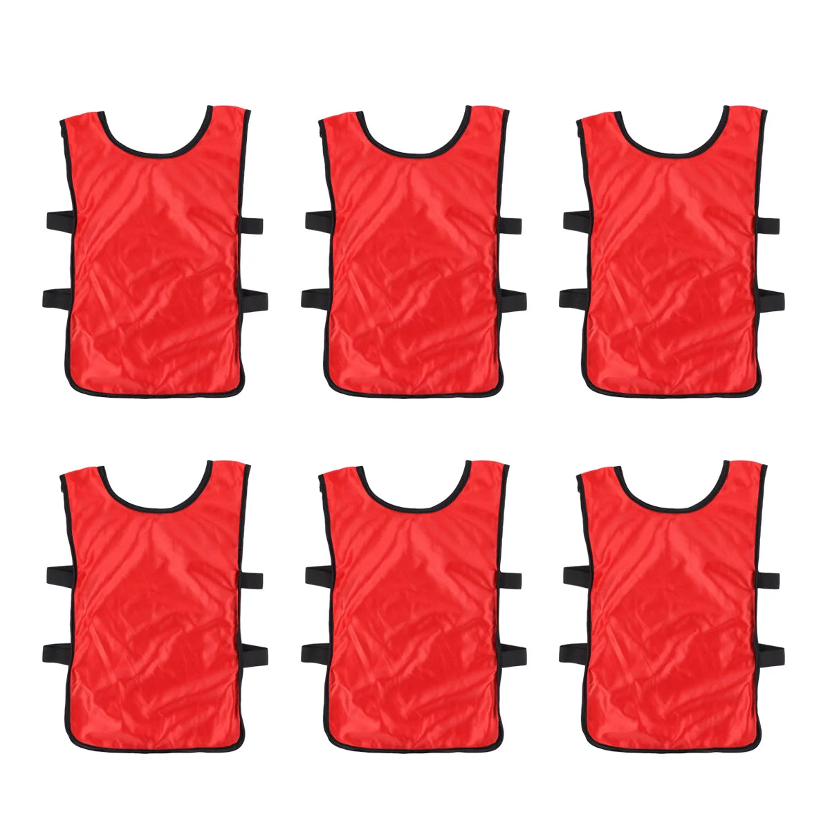 6-Pack Kids' Mesh Training Vests – Breathable Sports Pinnies for Soccer & Basketball