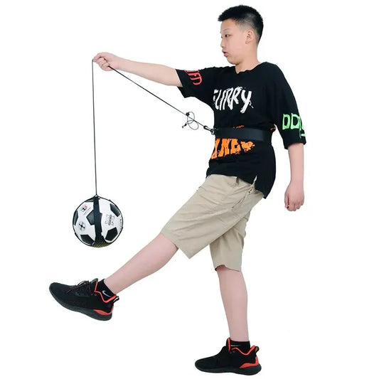 Football Kick Throw Solo Practice Adjustable Waist Belt Soccer Ball Control Training Equipment Children Elastic
