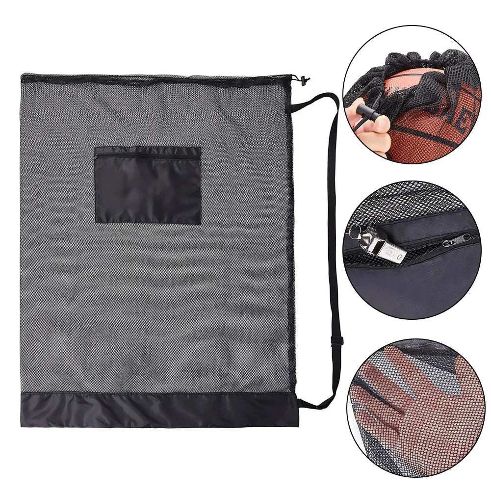 Extra Large Mesh Soccer Ball Bag – Professional Ball Bag for Basketball, Volleyball & Football