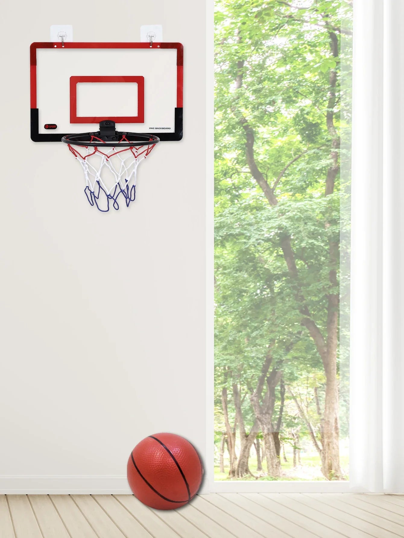 Kids’ Pro-Safety Indoor Basketball Hoop Set – Tool-Free Over-the-Door Mini Hoop