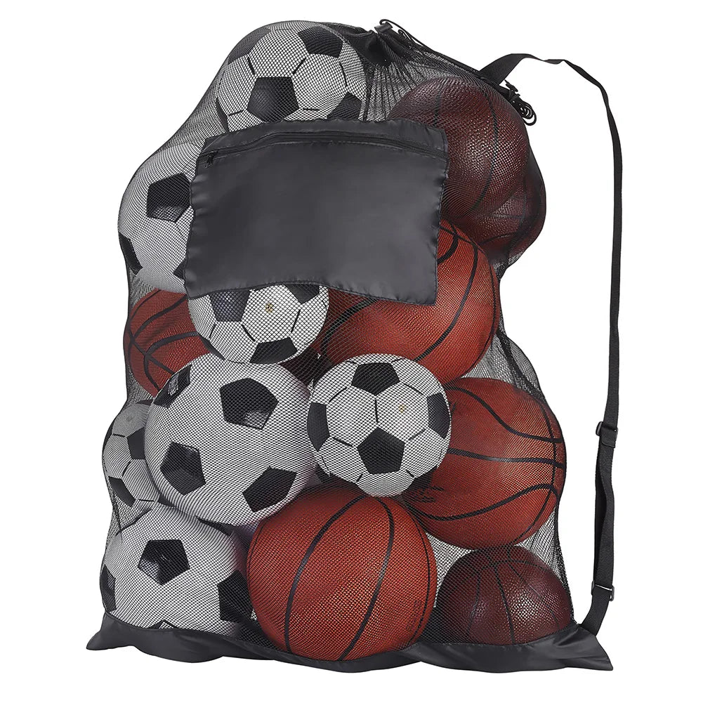 Extra Large Mesh Soccer Ball Bag – Professional Ball Bag for Basketball, Volleyball & Football