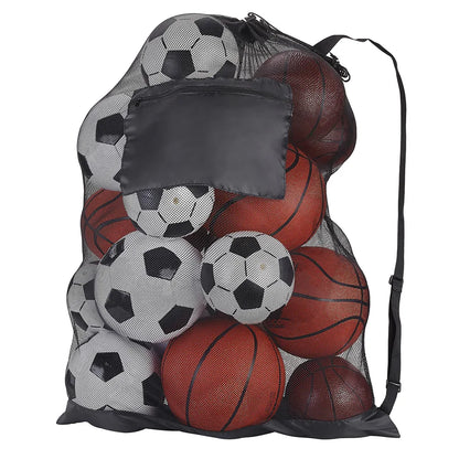 Extra Large Mesh Soccer Ball Bag – Professional Ball Bag for Basketball, Volleyball & Football