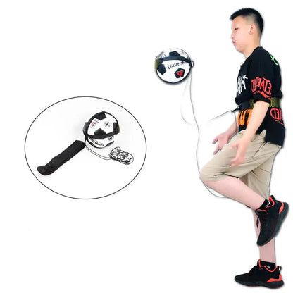 Football Kick Throw Solo Practice Adjustable Waist Belt Soccer Ball Control Training Equipment Children Elastic