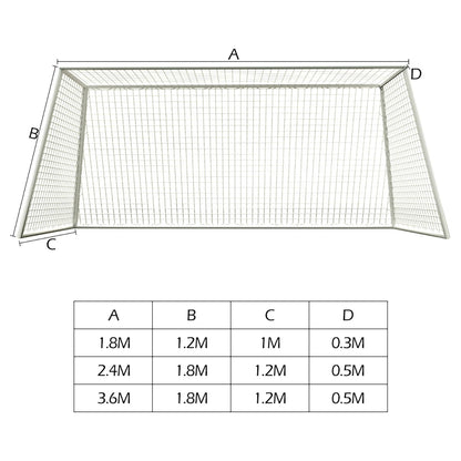 Soccer Goal Net Sports Soccer Replacement  Anti-impact Goal Nets and Soccer Goal Straps For 1.8m 2.4m 3.6m Soccer Goals Outdoor