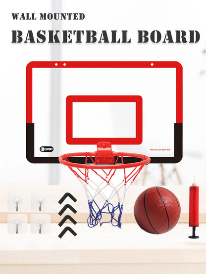 Basketball Stand, Indoor and Outdoor Basketball Backboard Wall Mounted Adhesive Hook for Gyms Schools Home Gifts for Boys Girls