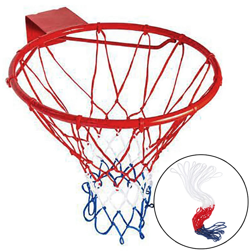 Standard Basketball Net & Ball Pump Kit – Heavy-Duty Anti-Whip Net