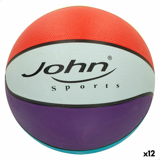 Basketball Ball John Sports Rainbow 7 Ø 24 cm 12 Units-0