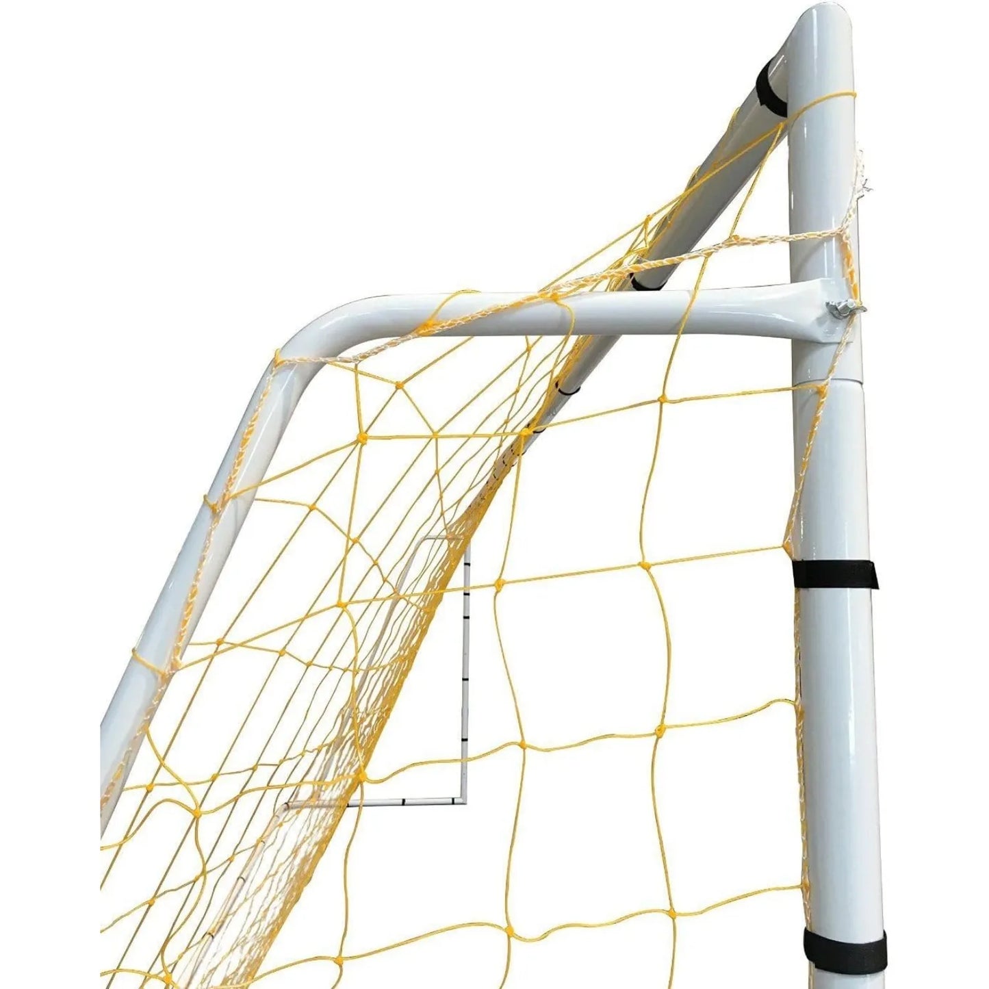 Official Size 24 X 8 X 5 Ft. Steel Soccer Goal. Heavy Duty Frame w/Net. Tournament, Regulation Size Goals. Professional Portable