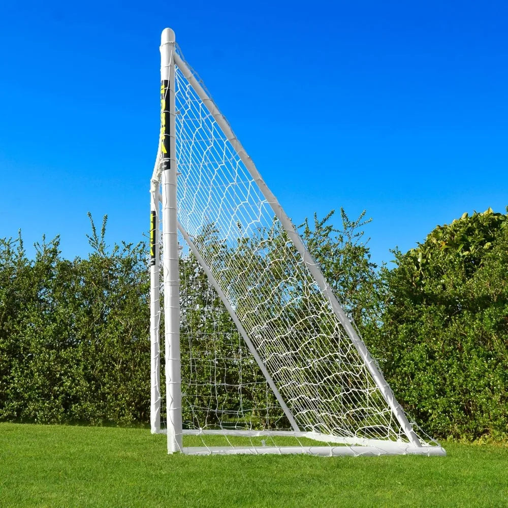 10ft by 6.5ft Futsal Soccer Goal - Durable Weatherproof uPVC Construction with Easy Assembly and Optional Ball