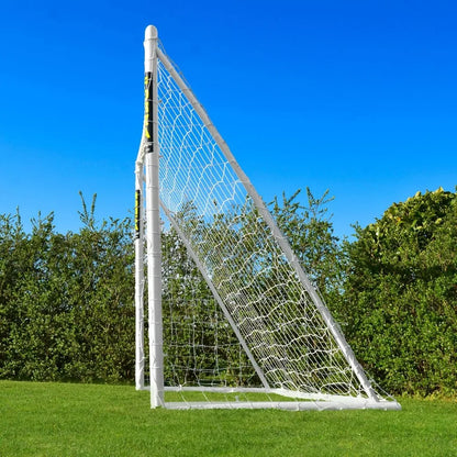 10ft by 6.5ft Futsal Soccer Goal - Durable Weatherproof uPVC Construction with Easy Assembly and Optional Ball