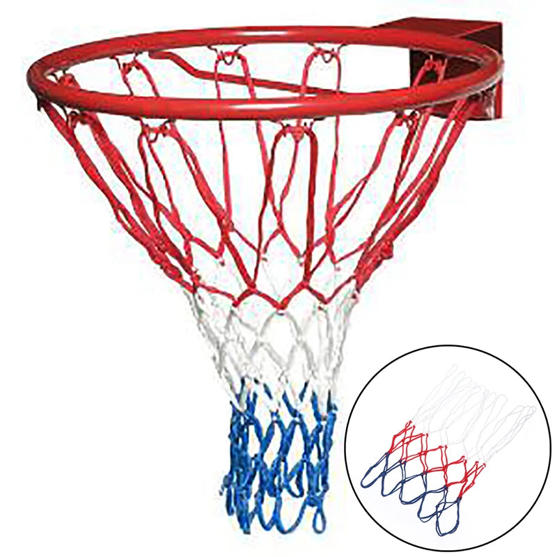 Standard Basketball Net & Ball Pump Kit – Heavy-Duty Anti-Whip Net