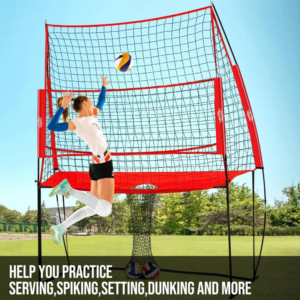 Adjustable Volleyball Training Net – Portable Serving & Spiking System