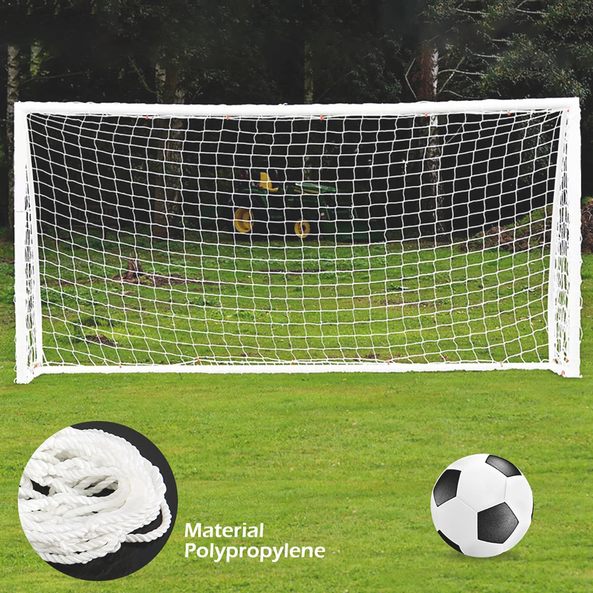 Soccer Goal Net Sports Soccer Replacement  Anti-impact Goal Nets and Soccer Goal Straps For 1.8m 2.4m 3.6m Soccer Goals Outdoor