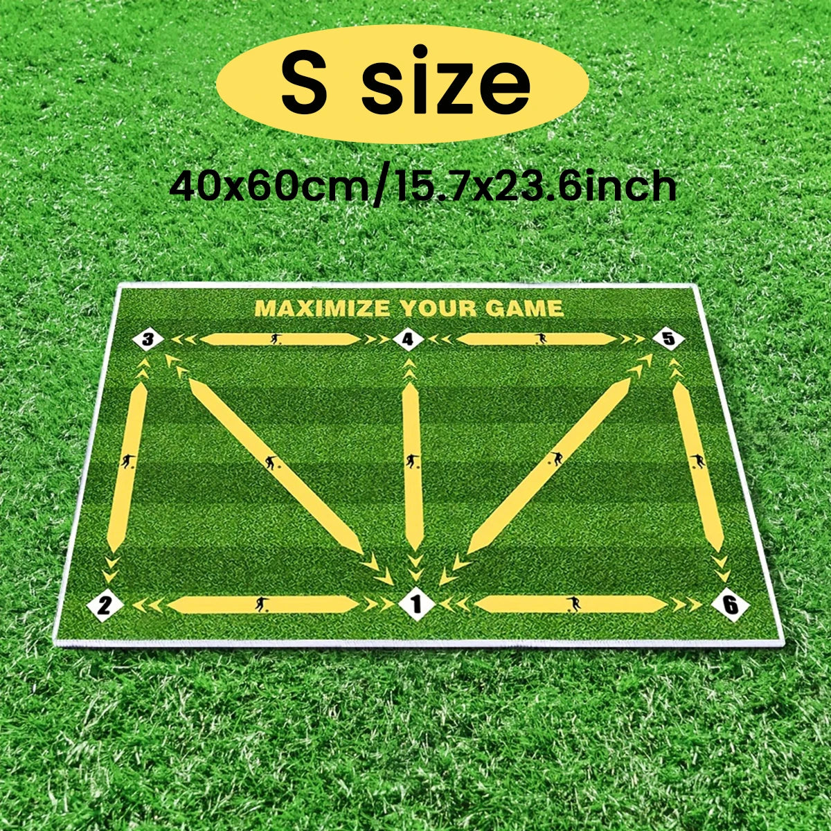 Soccer ball control training mat | Stable and silent rubber base | Digital Guidance Design | Improve ball sense, daily training
