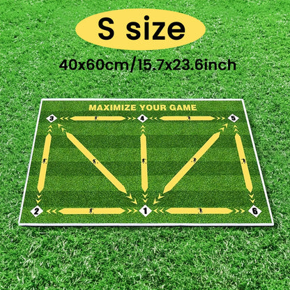 Soccer ball control training mat | Stable and silent rubber base | Digital Guidance Design | Improve ball sense, daily training