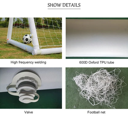 Hot sale!Large Size Adjustable Inflatable Soccer Goal Pitch with Net for Kids' Outdoor Football Field Single Layer Folding Tent