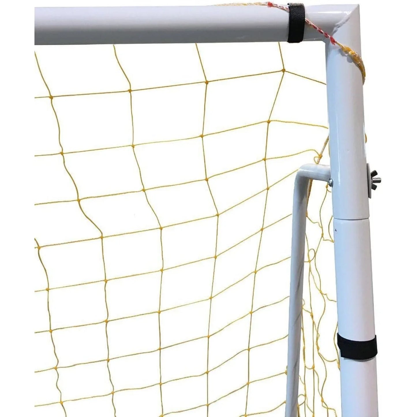 Official Size 24 X 8 X 5 Ft. Steel Soccer Goal. Heavy Duty Frame w/Net. Tournament, Regulation Size Goals. Professional Portable