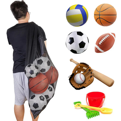 Extra Large Mesh Soccer Ball Bag – Professional Ball Bag for Basketball, Volleyball & Football