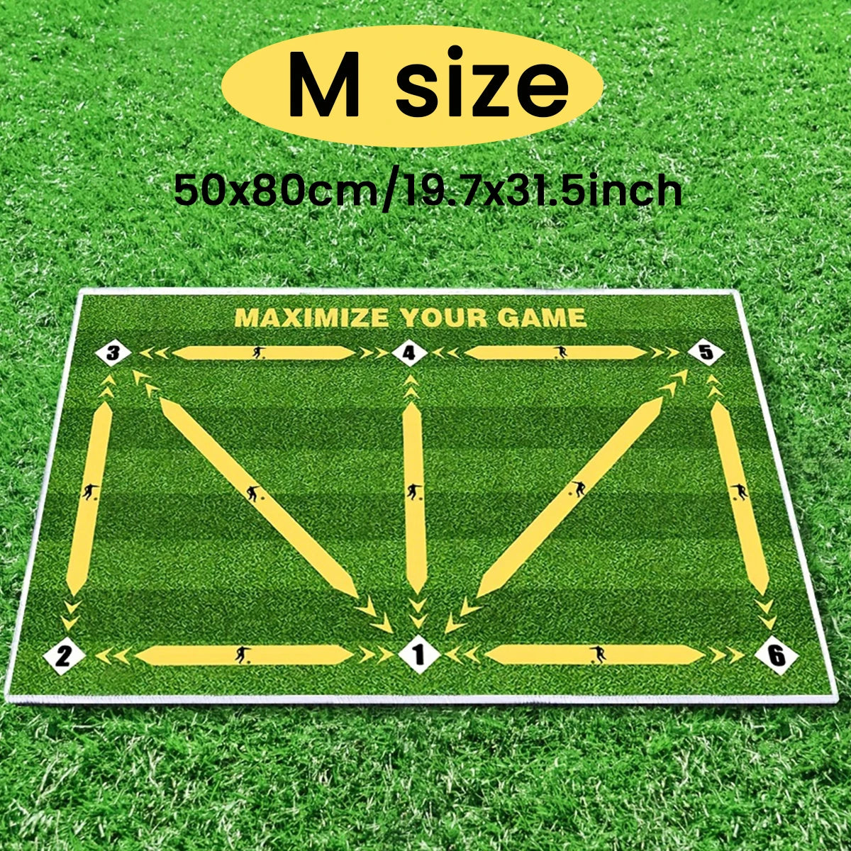 Soccer ball control training mat | Stable and silent rubber base | Digital Guidance Design | Improve ball sense, daily training