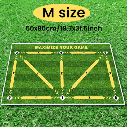 Soccer ball control training mat | Stable and silent rubber base | Digital Guidance Design | Improve ball sense, daily training