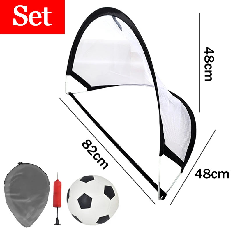 Children Soccer Outdoor Sports Toys Portable Folding Football Goal Outside Sports Parent-Child Interactive Activities Games Toys