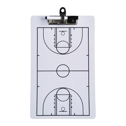 Double-Sided Basketball Coaching Board – Portable Strategy & Tactic Clipboard