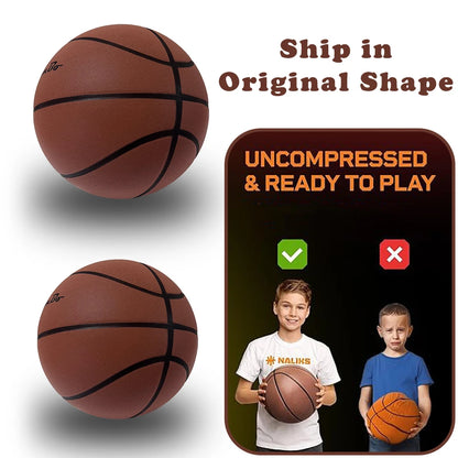 Silent Basketball (Sizes 7, 6, 5) – Quiet Airless Foam Training Ball