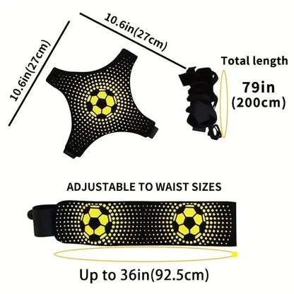 Football Ball Control Training Belt - Professional Solo Bobble Trainer
